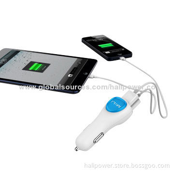 5V/2.4A Car Mounted Charger for iPhone/iPad/iPod